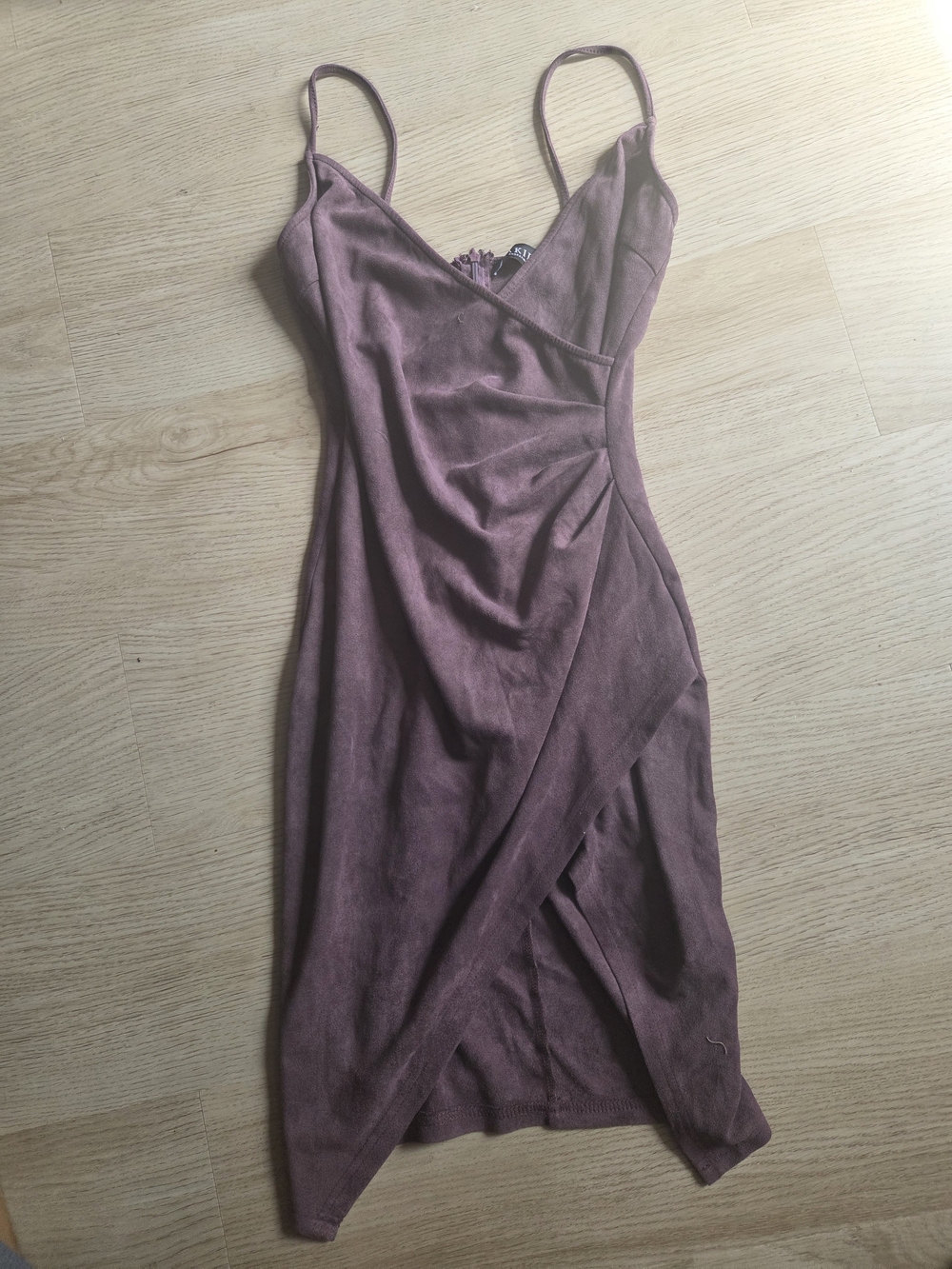 Assymetrical Mini Dress with Wrap Front
